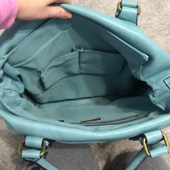 MAKE AN OFFER Baby Blue Merona Shoulder Bag - Picture 3 of 6